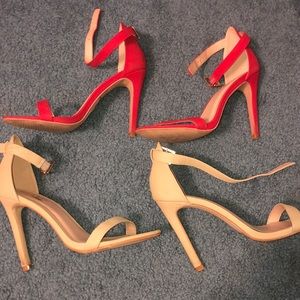 Glaze Red Heels Size 7